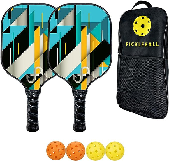Pickleball Paddles,USAPA Approved Pro Pickleball Paddle,JoyFishing Carbon Fiber Surface Pickleball Rackets,Aramid Honeycomb core Pickleball Set with 4 Pickleball Balls/Paddle Cover,for Men Women
