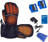 Heated Gloves,Rechargeable Electric Gloves for Men Women,JoyFishing Heated Gloves with 5000mAh×2 Battery Packs,Waterproof Heating Hand Warmer Winter Gloves 3 Temperature Adjustment