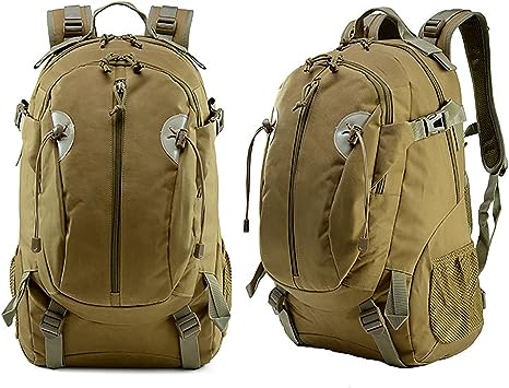JoyFishing Military tactical backpack,30L Large Assault Pack,Military Army Rucksack,3 Day Bug Out Bag for outdoor hiking hunting (Khaki)