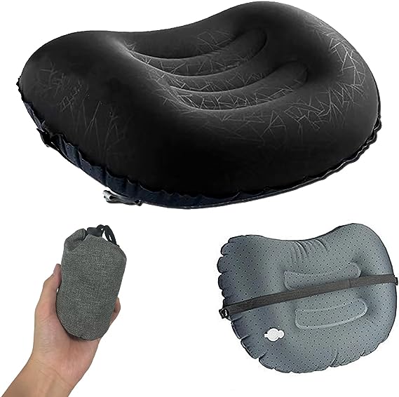 JoyFishing Camping Pillow,Inflatable Pillow, Ultralight Portable Compact Inflatable Pillow,Ergonomic Inflating Pillows Use as a Beach Pillow or Hammock Pillow,Compressible,Comfortable,Waterproof