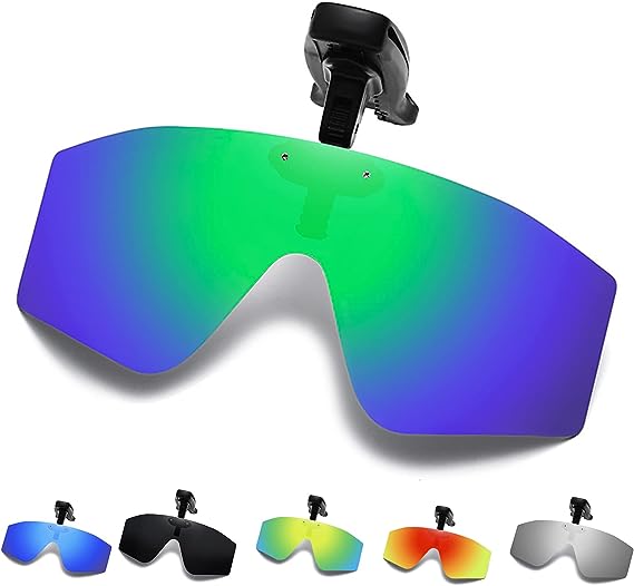 JoyFishing Polarized Sports Sunglasses For Men Women Hat Clip-on Fishing Sunglasses UV400 Protection For Fishing，Cycling