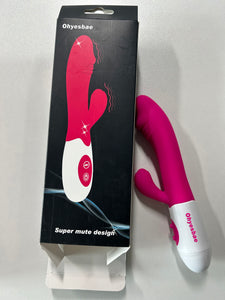 Rechargeable G Spot Vibrator with Clitoral Stimulator and Anal Stimulation - Adult Sex Toy for Women