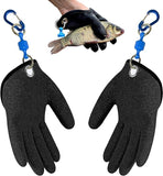JoyFishing Fishing Gloves with Magnet Release,Fishing catching Gloves Non-Slip,Fisherman Professional Catch Fish Gloves