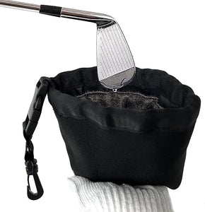 JoyFishing Golf Club Cleaner, Golf Ball Cleaning Bag,Portable Detachable Golf Club Brush Groove Cleaner,Waterproof Clean Face Technology Liner,Machine Washable Dry Neoprene Exterior