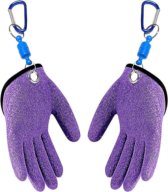JoyFishing Fishing Glove with Magnet Release,Fishing Catching Gloves Non-Slip,Fisherman Professional Fishing Glove,Fishing Puncture Proof Gloves,Fish Gloves for handling