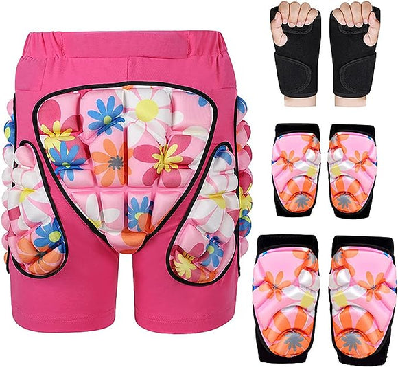 3D Protection Hip Butt EVA Padded Shorts for ski,JoyFishing Protective Padded Shorts Crash Pad Impact Gear for Skiing Skating Snowboarding for Children,Men Women
