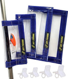 JoyFishing 4PCS Fishing Lure Wraps,PVC Lure Covers with Hook Bonnets, Fishing Hook Covers for Bait Storage,Clear Durable Lure Covers for Rod,Lure Wraps for Easily See Lures