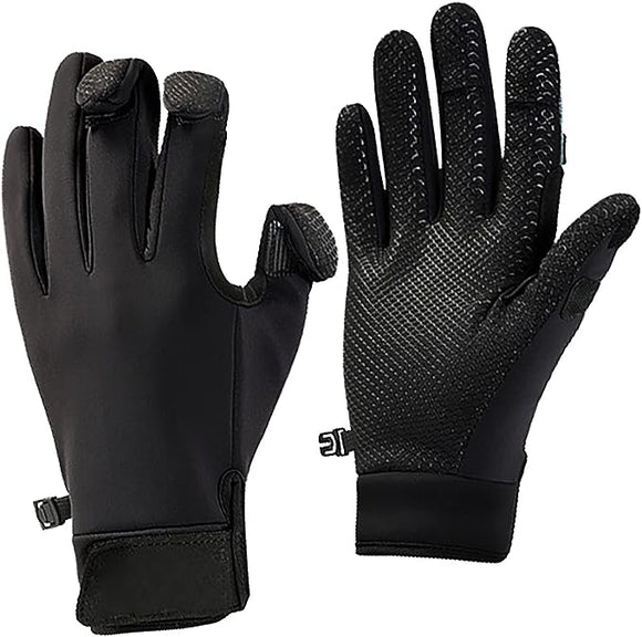 Winter Fishing Gloves Full Finger/Fingerless Gloves,Touchscreen Water Resistant Warm Fishing Gloves for Cold Weather,JoyFishing Pro Anti-Slip Camo Glove for Ice Fishing,Photography