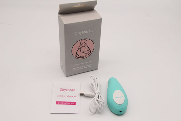 Lactation massage USB rechargeable silicone chest instrument care breast vibration chest massager