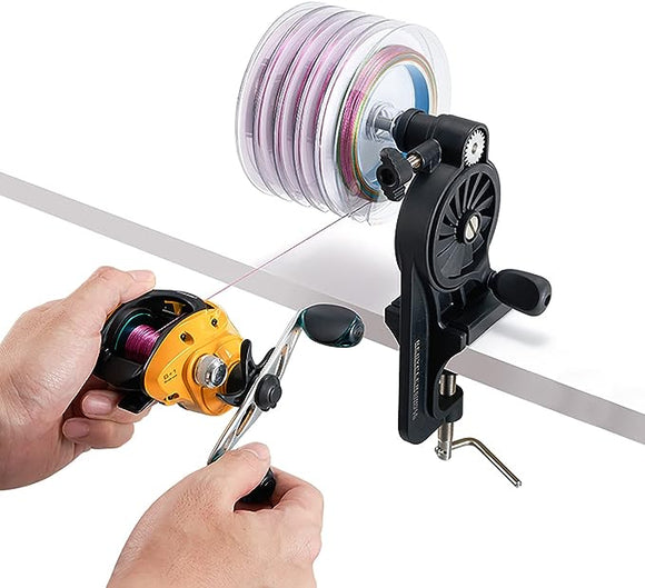 JoyFishing Fishing Line Spooler Machine,Fishing line Winder Spooler with Unwinding Function, Fishing line Spooling Station Without Line Twist for Spinning and Casting Reels