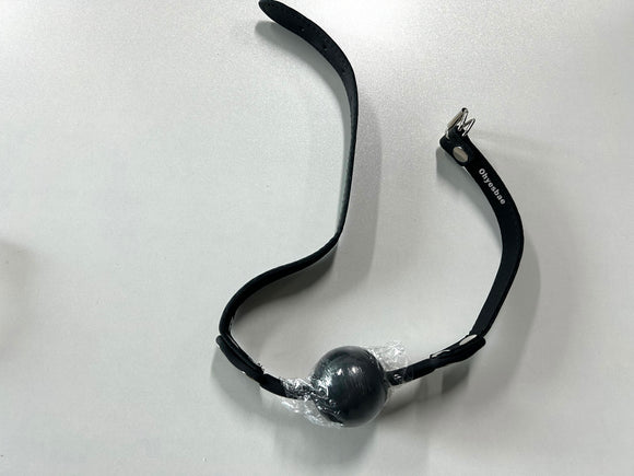 SM Bite Gag and Sex Silicone Ball Gag Set,Adult Roleplay,Black
