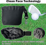 JoyFishing Golf Club Cleaner, Golf Ball Cleaning Bag,Portable Detachable Golf Club Brush Groove Cleaner,Waterproof Clean Face Technology Liner,Machine Washable Dry Neoprene Exterior