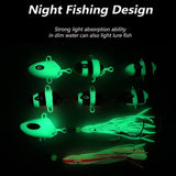 Joy Fishing 3 Pack Fishing Jigs Lures Saltwater 100g-200g,Slow Luminous Pitch, Jig Spoon Lure for Tuna,Salmon,Grouper,Bass,Snapper,Sailfish