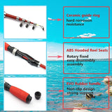 JoyFishing Kids Fishing Rods - Durable Retractable Fishing Rods, Reel and Fishing Rod Combo with Rubber Tangle-Free Safety Grip, Reel and Fishing Rod Combo - Fishing Rod Kit for Boys, Girls