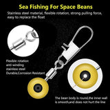 25pcs Snap Swivel Fishing Accessories,Fishing Gear Equipment with Ball Bearing Swivels Snaps,Night Fishing Rod Bait Alarm Bell,Fishing Floats,Lead Block,Saltwater Freshwater Fishing Tackle