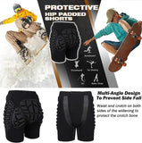 3D Protection Hip Butt EVA Padded Shorts for ski,JoyFishing Protective Padded Shorts Crash Pad Impact Gear for Skiing Skating Snowboarding for Children,Men Women