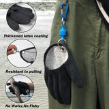 JoyFishing Fishing Glove, Fisherman Professional Catch Fish Gloves,Fishing Glove with Magnet Release,Anti-Slip Textured Grip Palm Cut Puncture Resistant Fishing Glove for Men