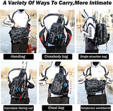 Pro Fishing Backpack,Fishing Tackle Bag with Rod Gear Holder,Fishing Tackle Storage Bag for Fishing Hiking Camping Hunting,Fishing Gifts for Men,Lightweight (CamoB)