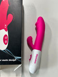 Rechargeable G Spot Vibrator with Clitoral Stimulator and Anal Stimulation - Adult Sex Toy for Women