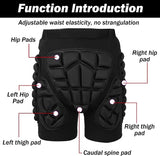 3D Protection Hip Butt EVA Padded Shorts for ski,JoyFishing Protective Padded Shorts Crash Pad Impact Gear for Skiing Skating Snowboarding for Children,Men Women