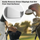 JoyFishing Golf Club Cleaner, Golf Ball Cleaning Bag,Portable Detachable Golf Club Brush Groove Cleaner,Waterproof Clean Face Technology Liner,Machine Washable Dry Neoprene Exterior