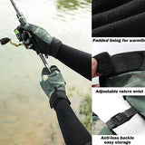 Winter Fishing Gloves Full Finger/Fingerless Gloves,Touchscreen Water Resistant Warm Fishing Gloves for Cold Weather,JoyFishing Pro Anti-Slip Camo Glove for Ice Fishing,Photography