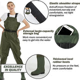 JoyFishing Chest Waders,Boot foot Chest Wader,Hunting Fishing Waders for Men Women with Boots, Fishing Waders for Men with Boot Hanger,3-Ply Nylon/PVC Waterproof Fishing & Hunting Waders