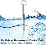 JoyFishing Fishing Thermometer,Fly Fishing Water Stream Thermometer Fishing Accessories, Red Water Thermometer Fly Fishing Tools and Accessories,Outdoor Water Stream Temperature Tools
