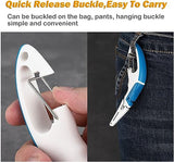 Fishing Pliers Saltwater,JoyFishing Fishing Scissors for Braided Line,Fishing Line Cutter Saltwater and Freshwater,Fishing Scissors With hanging buckle for Mono Braided Line,Fishing Gear (Blue&White)