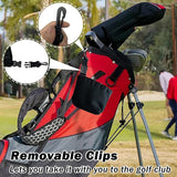 JoyFishing Golf Club Cleaner, Golf Ball Cleaning Bag,Portable Detachable Golf Club Brush Groove Cleaner,Waterproof Clean Face Technology Liner,Machine Washable Dry Neoprene Exterior