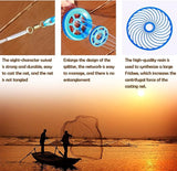 Handmade Saltwater cast nets for Fishing,Fishing Cast Net with Heavy Duty Real Zinc Sinker Weights for Bait,JoyFishing Tire Line Fish Heavy Duty Throw Net 4FT/5FT/6FT Radius Frisbee Fishing Nets