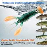 Soft Fishing Lure Crawfish Bait,Soft Bionic Fishing Lure Freshwater Craw Baits,Mock Lure Can Bounce,JoyFishing Realistic Shrimp Finshing Lure Fishing Accessory 3.7’’/0.2 oz (Pack of 4/8)