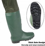 JoyFishing Chest Waders,Boot foot Chest Wader,Hunting Fishing Waders for Men Women with Boots, Fishing Waders for Men with Boot Hanger,3-Ply Nylon/PVC Waterproof Fishing & Hunting Waders