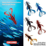 Crappie Lures Kit,Soft Plastic Fishing Lures,Weedless Worm for Bass,JoyFishing Curly-Tail Swim-Bait Fishing Lure,Power Bait Scent Fishing Soft Bait(10/20Pcs)