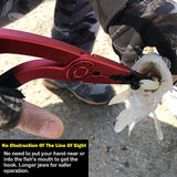 JoyFishing Fishing Pliers Saltwater,Pistol Grip Split Ring Fishing Pliers with Non-Slip Handle, 9-Inch Needle Nose Fishing Pliers,Vanadium Cutters,Coiled Lanyard and Synthetic Sheath