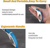 Fishing Pliers Saltwater,JoyFishing Fishing Scissors for Braided Line,Fishing Line Cutter Saltwater and Freshwater,Fishing Scissors With hanging buckle for Mono Braided Line,Fishing Gear (Blue&White)