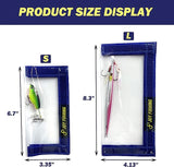 JoyFishing 4PCS Fishing Lure Wraps,PVC Lure Covers with Hook Bonnets, Fishing Hook Covers for Bait Storage,Clear Durable Lure Covers for Rod,Lure Wraps for Easily See Lures