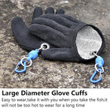 JoyFishing Fishing Gloves with Magnet Release,Fishing catching Gloves Non-Slip,Fisherman Professional Catch Fish Gloves