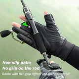 Winter Fishing Gloves Full Finger/Fingerless Gloves,Touchscreen Water Resistant Warm Fishing Gloves for Cold Weather,JoyFishing Pro Anti-Slip Camo Glove for Ice Fishing,Photography