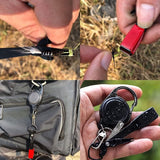 JoyFishing 4PCS Fishing Knot Tying Tool,4 in1Fly Line Clippers with Retractor Combo for Fishing Hooks,Lures,Flies,Trout Line Backing, Fly Fishing Quick Knot Tying Tool Line Cutter