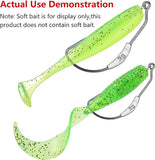 Weighted Swimbait Hooks,Jig Heads Fishing Hooks with Twistlock,Soft Plastic Worm Fishing Hook 2g/2.5g/3g/5.25g/7g,JoyFishing Fishing Hooks Extra Wide Gap Hook with Lead