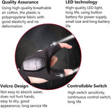 JoyFishing Rechargeable LED Flashlight Gloves,Outdoor Fishing Gloves Dad Men Gifts, Protection Fishing Fingerless Gloves,Finger Stall Protector Fishing Gloves for Camping Fishing Repairing