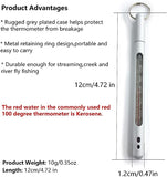 JoyFishing Fishing Thermometer,Fly Fishing Water Stream Thermometer Fishing Accessories, Red Water Thermometer Fly Fishing Tools and Accessories,Outdoor Water Stream Temperature Tools