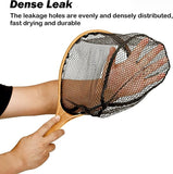 Fly Fishing Landing Net,Wooden Frame Fishing Net,JoyFishing Soft Rubber Catch and Release Fish Net,Trout Fishing Net Gifts for Fly Fishing Gear