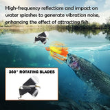 5pcs Spinnerbait Fishing Lures Kit Set,Hard Metal Spinner Bait Kit Jigs Lure for Bass Pike Trout Salmon,JoyFishing Hard Spinner Lures,Bass Fishing Lure Spinner Baits Kit