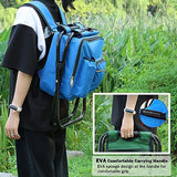 JoyFishing Backpack Chair,Folding Stool Backpack Insulated Cooler Bag,Portable Fishing Chair Stool,Backpack Cooler Chair,Outdoor Gear Camping Stool for Outdoor Events, Hiking (Blue)