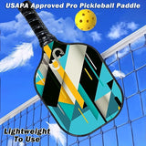 Pickleball Paddles,USAPA Approved Pro Pickleball Paddle,JoyFishing Carbon Fiber Surface Pickleball Rackets,Aramid Honeycomb core Pickleball Set with 4 Pickleball Balls/Paddle Cover,for Men Women