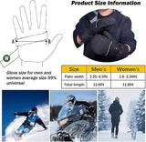 Heated Gloves,Rechargeable Electric Gloves for Men Women,JoyFishing Heated Gloves with 5000mAh×2 Battery Packs,Waterproof Heating Hand Warmer Winter Gloves 3 Temperature Adjustment