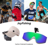 JoyFishing Polarized Sports Sunglasses For Men Women Hat Clip-on Fishing Sunglasses UV400 Protection For Fishing，Cycling