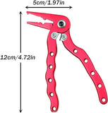 JoyFishing Fishing Pliers Saltwater with Blade Cutter,Aluminum Fishing Multitool Hook Remover for Split Ring,Fishing Line Cutting and Hook Removal-Never Rust,Fishing Gear Gifts for Men